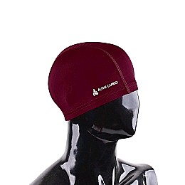 Шапочка для плавания CAP одноцветная (014о, бордовая)