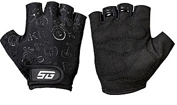 Перчатки велосипедные детские STG AL-07-5828 (ХС, черные)