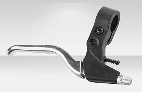 Ручки тормоза пластик/алюминий, цвет черно/серебристый