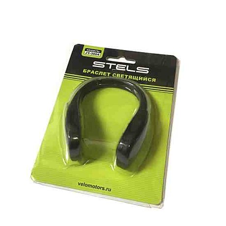 Браслет светящийся JY-3004 2 светодиода, 2 режима, черный