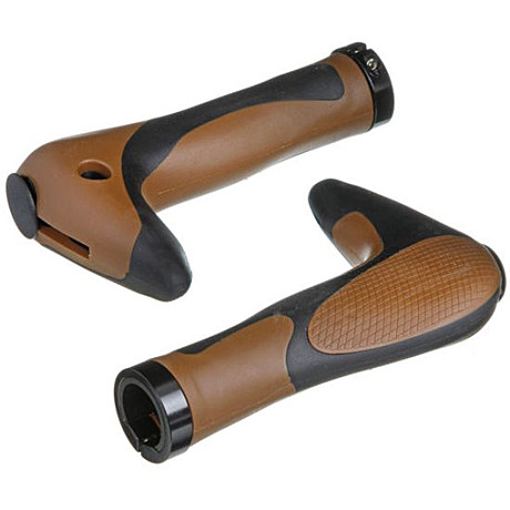 Рога-грипсы HL-G205, 150 мм, черно-коричневые