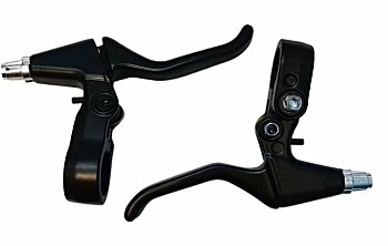 Ручки тормоза пластик/алюминий VBL-289DA под 2.5 пальца чёрные