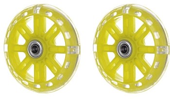 Колеса для детских вспомогательных комплектов полиуретановые светящиеся колеса (Желтый) пара