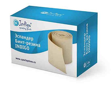Эспандер бинт-резина Indigo 3м*70мм  (IN088)