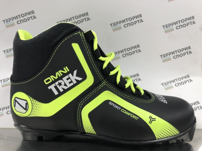 Ботинки 39 размер лыжные TREK Omni1 черный (лого лайм неон) N(RU39;EU40;CM25)