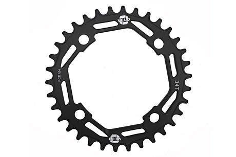 Звезда передняя 34Т Narrow Wide PCD-104 стальная, фирма VELO