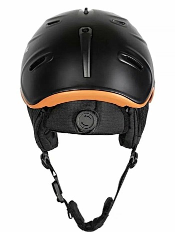 Шлем зимний White Owl HK004 L (58-61 см) Черный с оранжевым