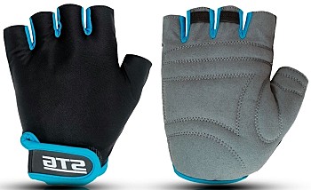 Перчатки велосипедные STG 909 ХЛ, черно-синие)