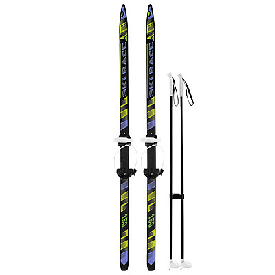 Лыжи 150 см с палками 