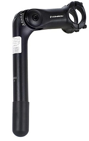 Вынос руля 25,4*31,8-90/180мм Logan CN-6605 3D алюминиевый регулируемый для резьбовой вилки черный