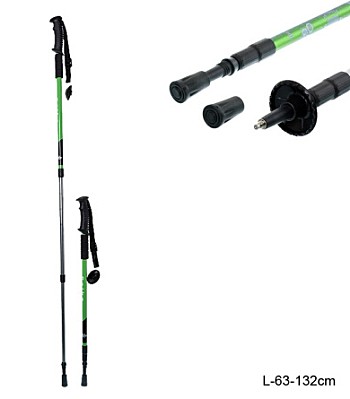 Палки для скандинавской ходьбы C-101 зеленые