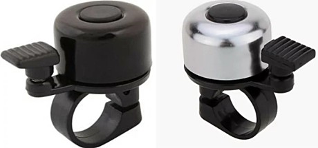 Звонок для велосипеда цвет черный, черно-серебристый