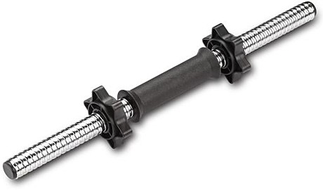 Гриф  гантельный 25мм INDIGO 450 мм черный