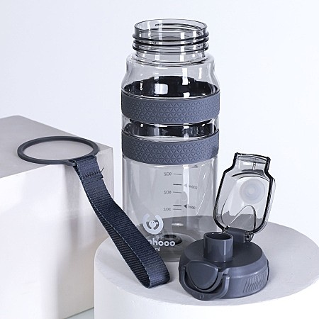 Бутылка для воды спортивная Woohooo H2O цвет Gray 850мл