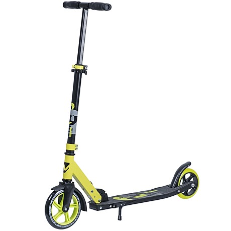 Самокат городской NOVATRACK POLIS алюм. складной, ассим.ориг. платформа, max100кг, лимонный