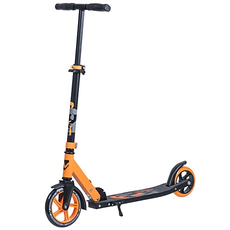 Самокат городской NOVATRACK POLIS алюм. складной, ассим.ориг. платформа, max100кг, оранжевый