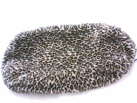 Чехол на сиденье снегоката меховой (леопард)