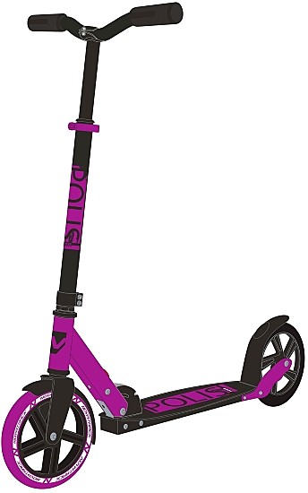 Самокат городской NOVATRACK POLIS PRO (180/145мм, Фиолетовый)