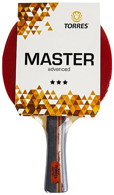 Ракетка для настольного тенниса Torres Master, 3 звезды, для тренировок, накладка 2,0 мм
