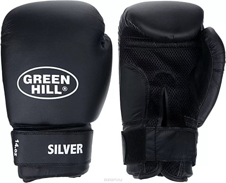 Перчатки боксёрские Green Hill SILVER и/к 12унций