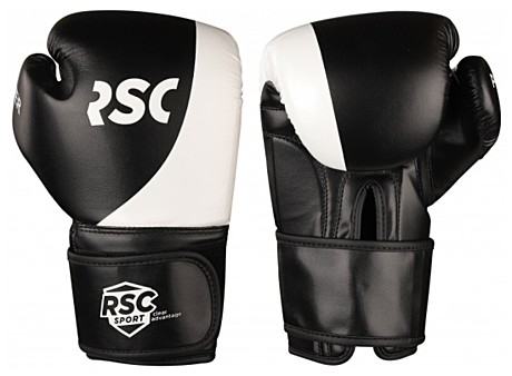 Перчатки боксёрские RSC POWER PU FLEX черно-белый