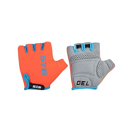 Перчатки STG, AL-03-325 летние,оранжево-черные,на липучке