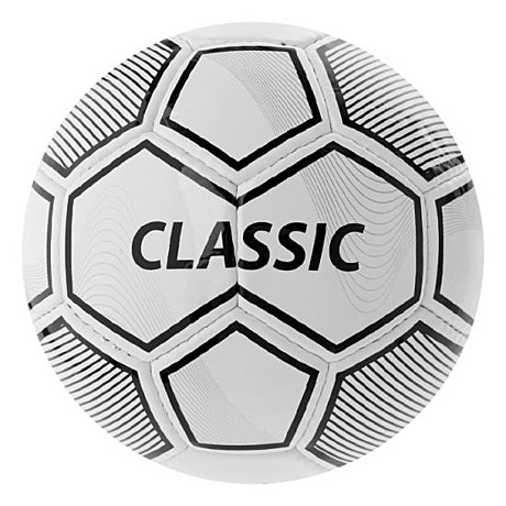 Мяч футбольный №5 INDIGO CLASSIC любительский (PVC 1.2 мм) Бело-черный