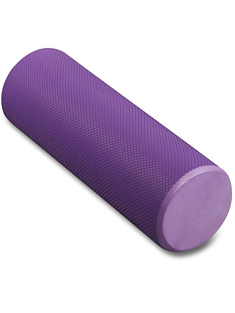 Ролик массажный для йоги INDIGO Foam roll Фиолетовый 15*45 см