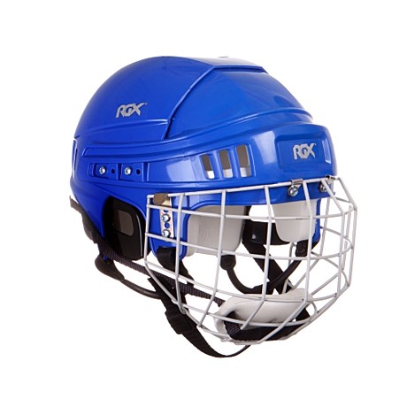 Шлем игрока хоккейный с маской RGX синий (M (р.56-60)