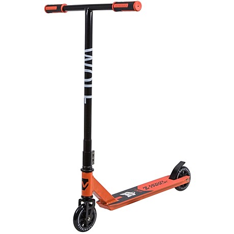 Самокат NOVATRACK WOLF'20 (110мм, Черно-оранжевый)
