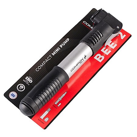 Насос COMIRON BEE 2 алюминиевый, телескопический, Presta и Schrader, 30*230мм, 6 бар