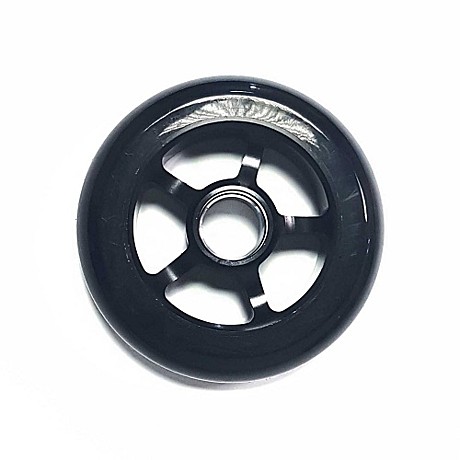 Колесо PU 110 мм для самоката с алюминиевым ободом (Черный)
