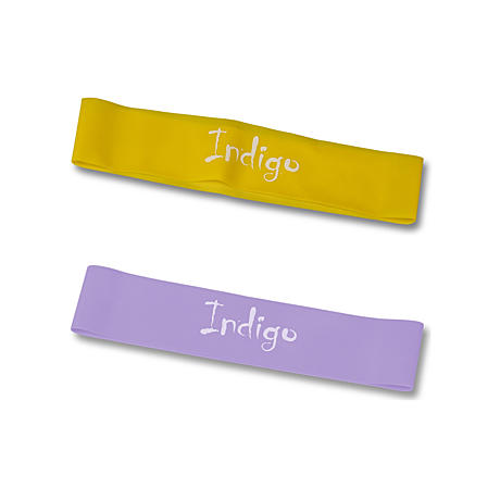 Фитнес-резинка латекс замкнутая INDIGO LIGHT (2-5 кг) 46*5*0.035см