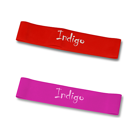 Фитнес-резинка латекс замкнутая INDIGO MEDIUM (2-7 кг) 46*5*0.05см