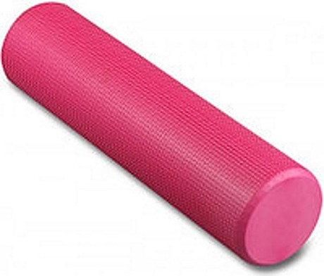 Ролик массажный для йоги INDIGO Foam roll Розовый 15*45 см