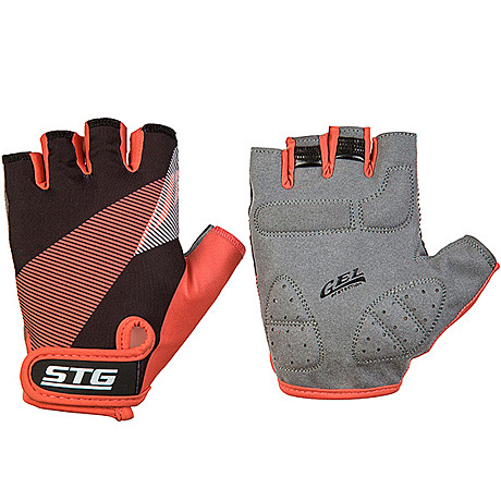 Перчатки велосипедные STG 912 (Л, черно-красные)