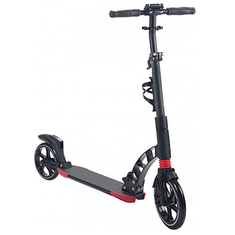 Самокат городской S00058 (черный-красный)
