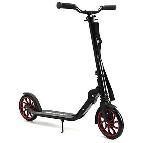 Самокат городской S00475 (черный- красный)