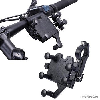 Держатель для телефона KRAFTBIKE амортизационный, быстросъемный 60-100мм Регулировка 360