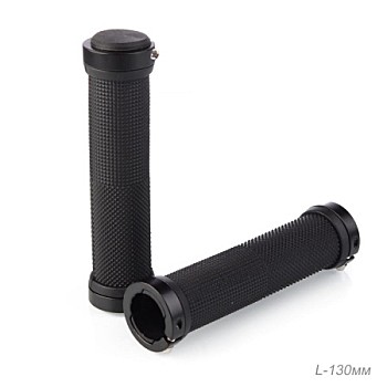 Ручки руля 130 мм COMIRON с алюминевыми струбцинами (черный)