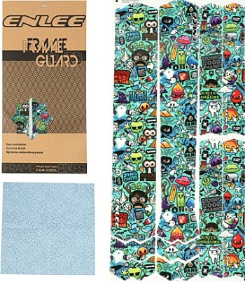 Защита рамы ENLEE стикеры термопластик TPU Комплект 10 стикеров 200 микрон Cartoon style