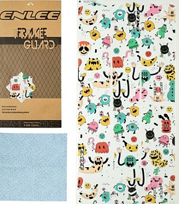 Защита рамы ENLEE стикеры термопластик TPU Комплект 10 стикеров 200 микрон Caterpillar model