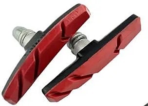 Колодки резьбовые 70мм MIXIEER MX-BS127 для V-brake (чёрные/красные)