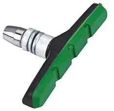 Колодки резьбовые 70мм MIXIEER MX-BS128 для V-brake (чёрные/зеленые)