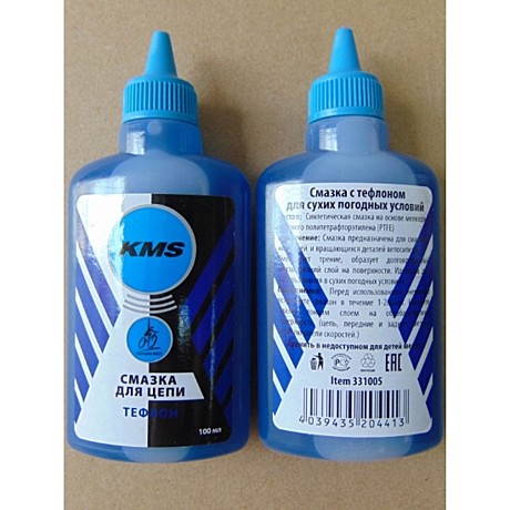 Смазка для цепи KMS, тефлоновая, для сухих погодных условий, 100мл. 1028