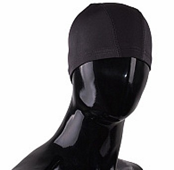 Шапочка для плавания CAP одноцветная подростковая (021ОП) черная