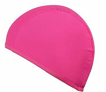 Шапочка для плавания CAP одноцветная подростковая (022ОП) розовая