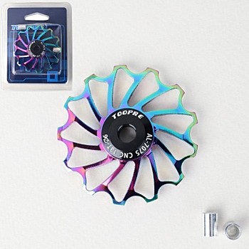 Ролик заднего переключателя 13T алюминиевый TOOPRE TL-13T-C (цветной)