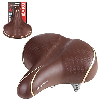 Седло COMIRON BAKU N671DBY 260x220 комфортное Браун (без замка)