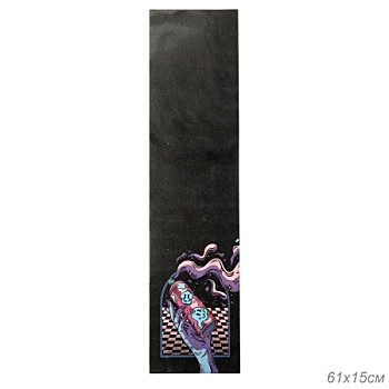 Шкурка противоскользящая для скейта логборда самоката GT300-2 размер 153х610 мм 